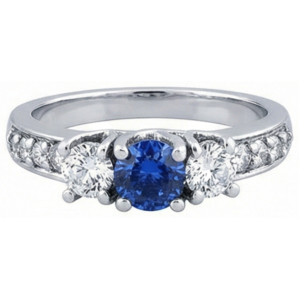 vero round diamante 2.50carati anello dettaglio ravvicinato