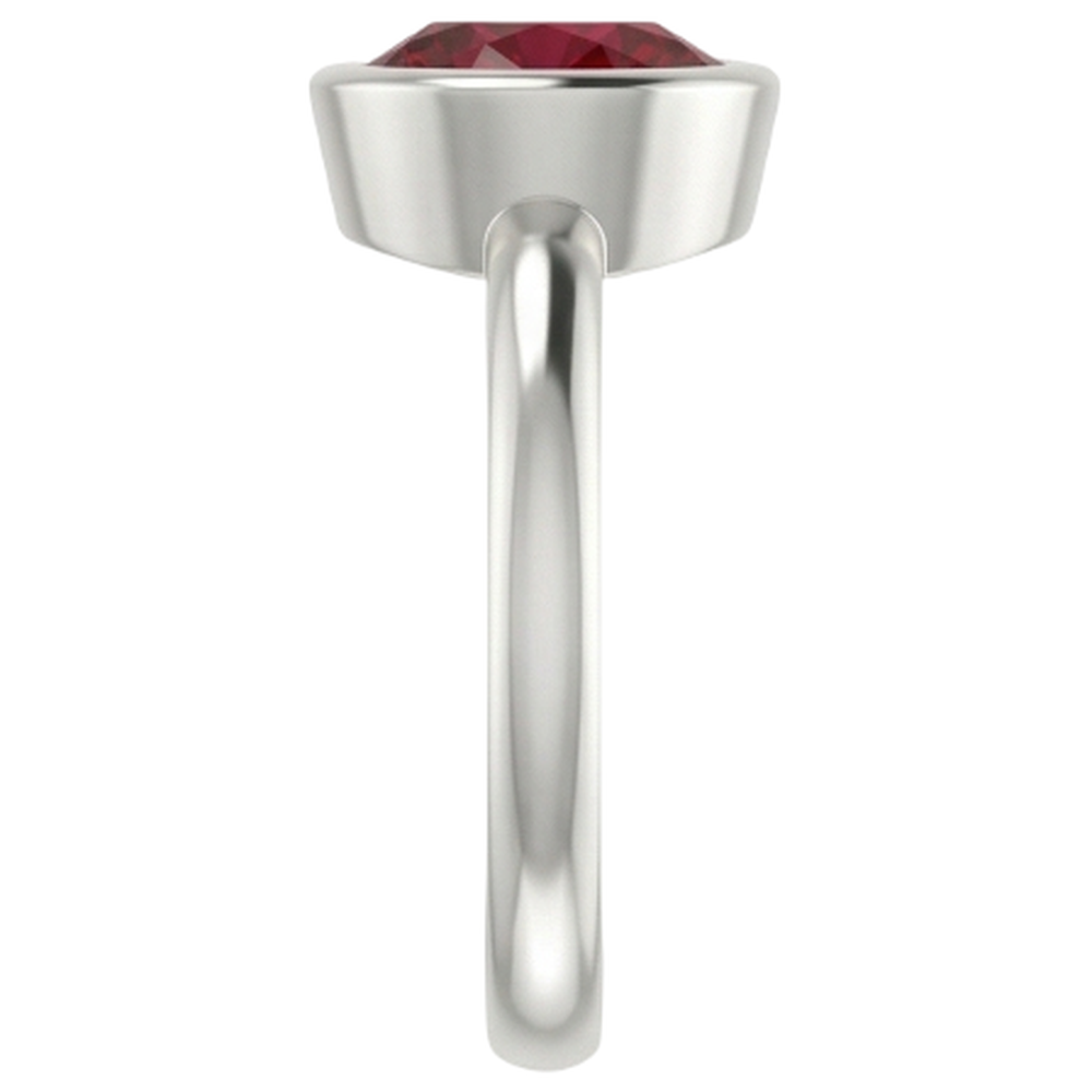 Anello solitario 0.75 carati Gioielli da donna con rubino birmano Novità