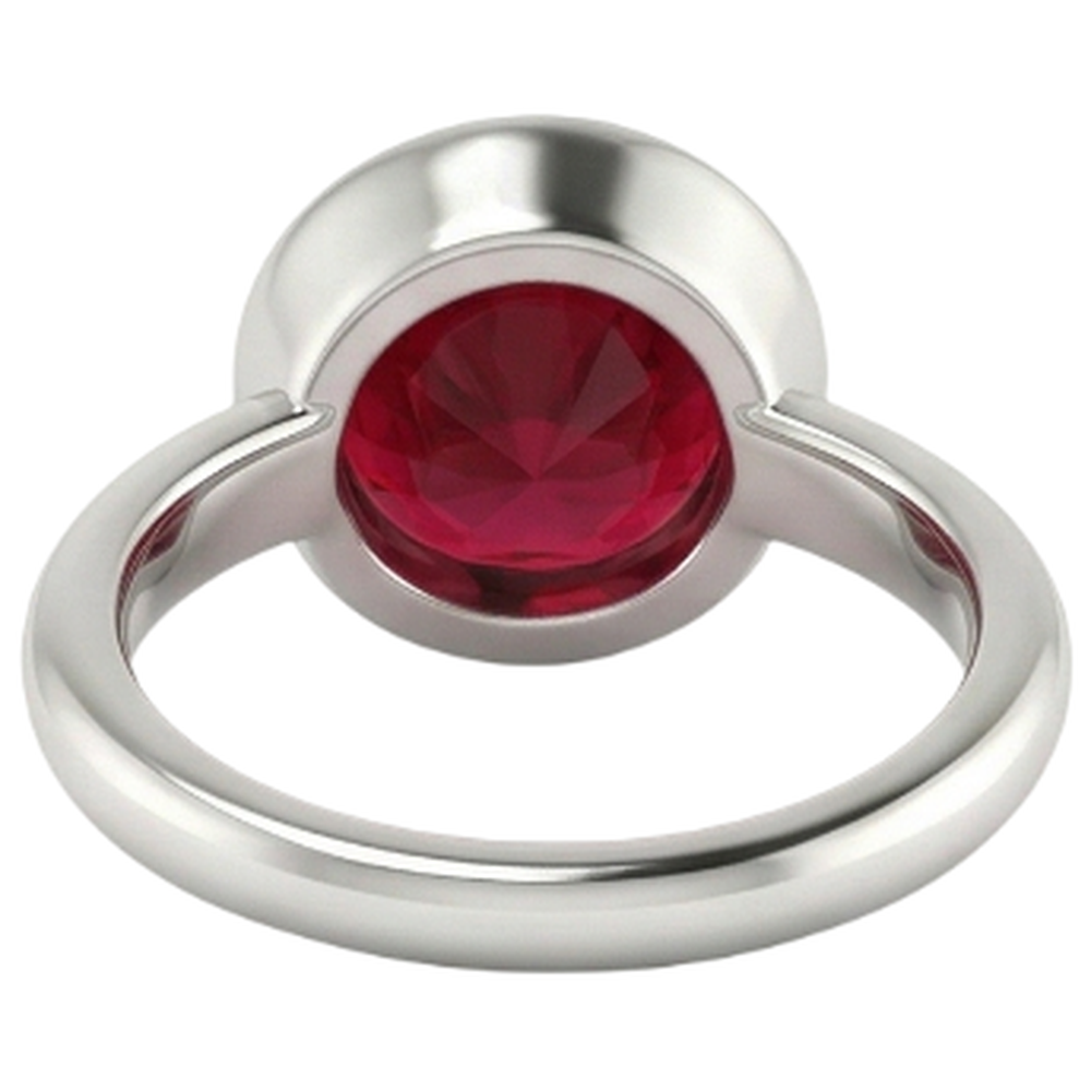 Anello solitario 0.75 carati Gioielli da donna con rubino birmano Novità
