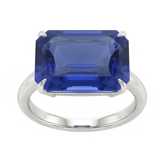 vero emerald diamante 3carati anello angolo laterale