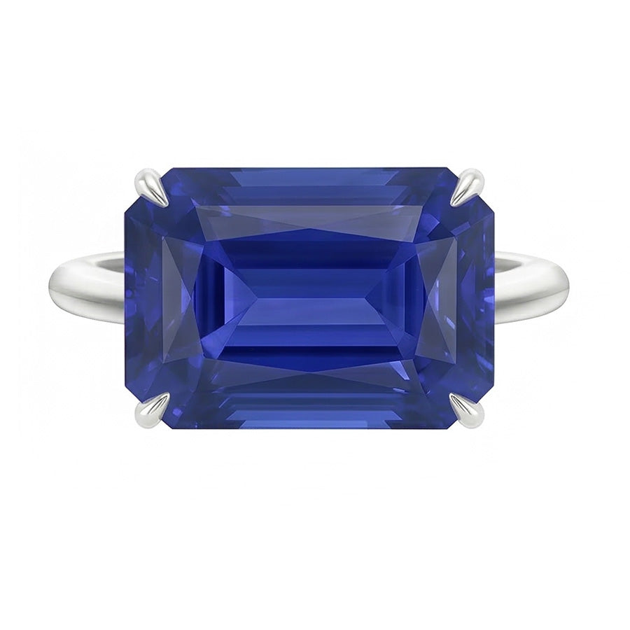 vero emerald diamante 3carati anello dettaglio ravvicinato