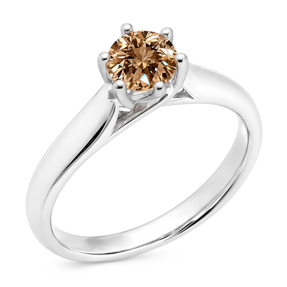 Anello solitario anniversario con diamante da 1 carato