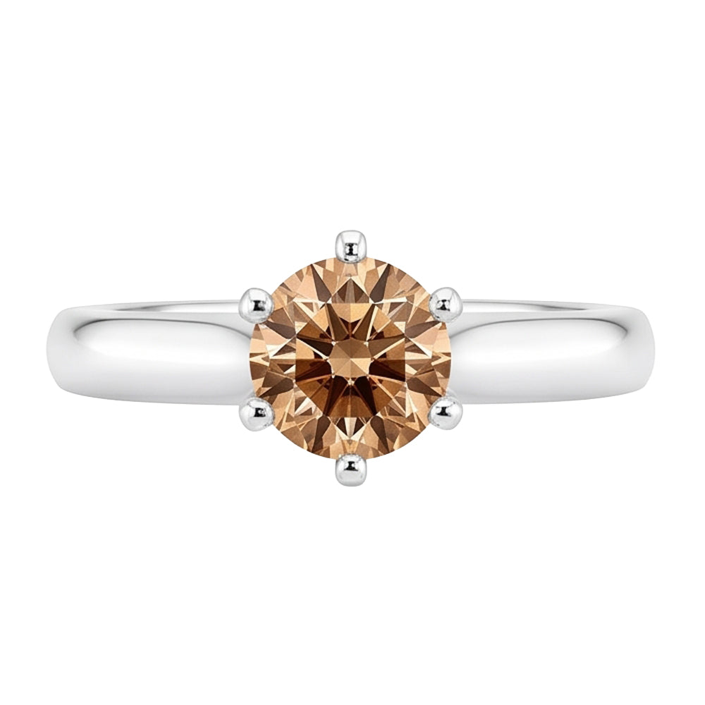 Anello solitario anniversario con diamante da 1 carato