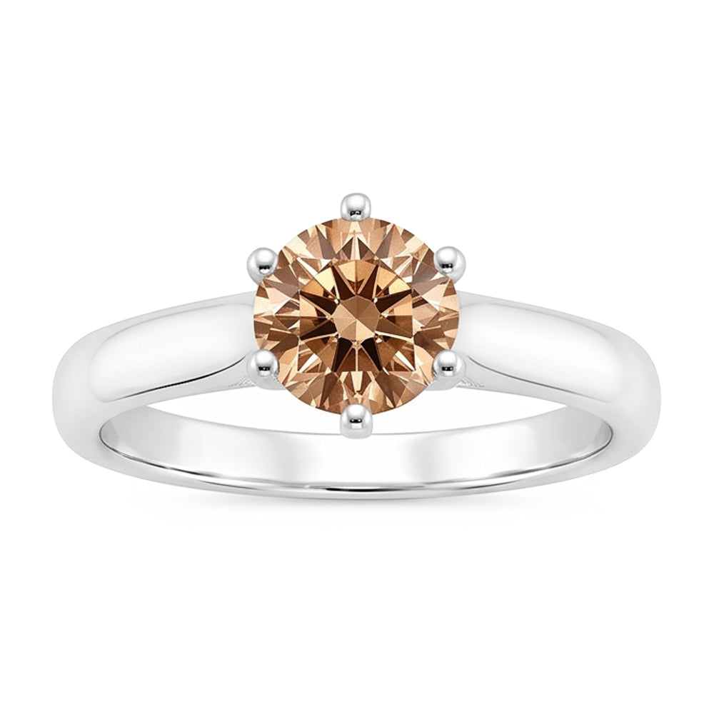 Anello solitario anniversario con diamante da 1 carato