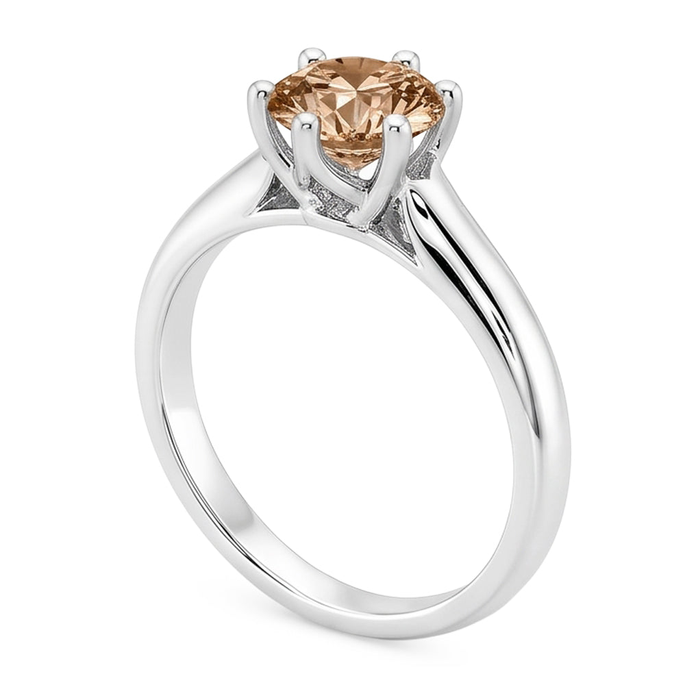 Anello solitario anniversario con diamante da 1 carato