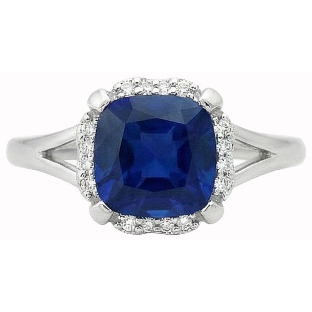 vero round diamante 2.50carati anello vista dall'alto
