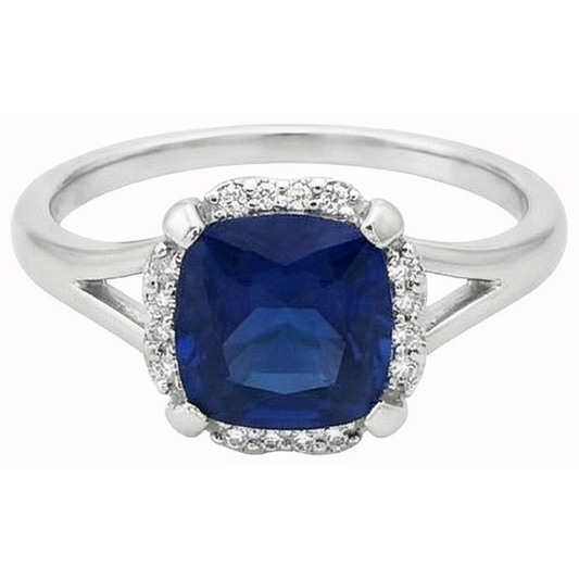 vero round diamante 2.50carati anello angolo laterale
