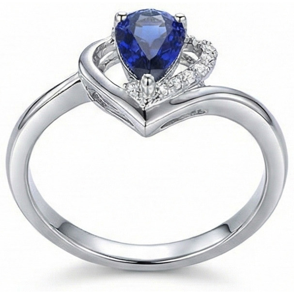 vero round diamante 2.50carati anello vista di profilo