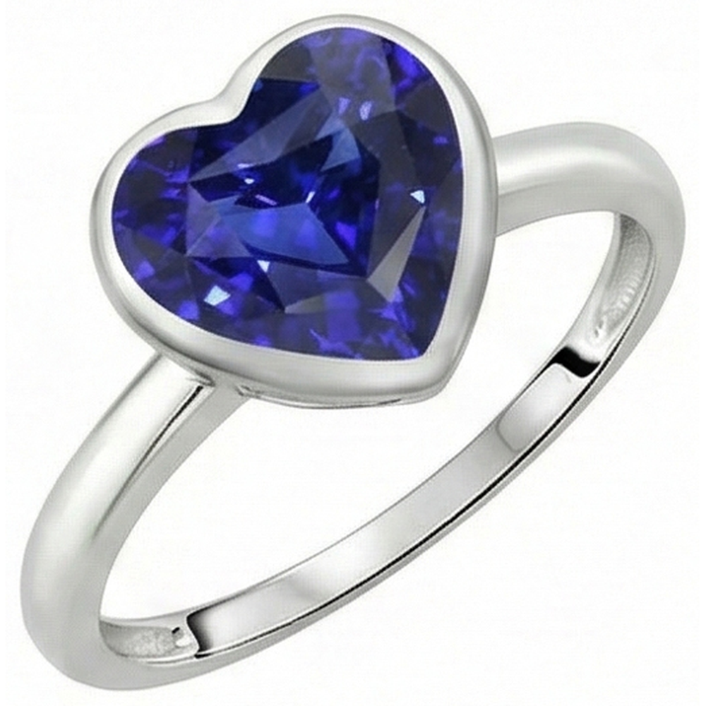 vero heart diamante 2.50carati anello angolo laterale