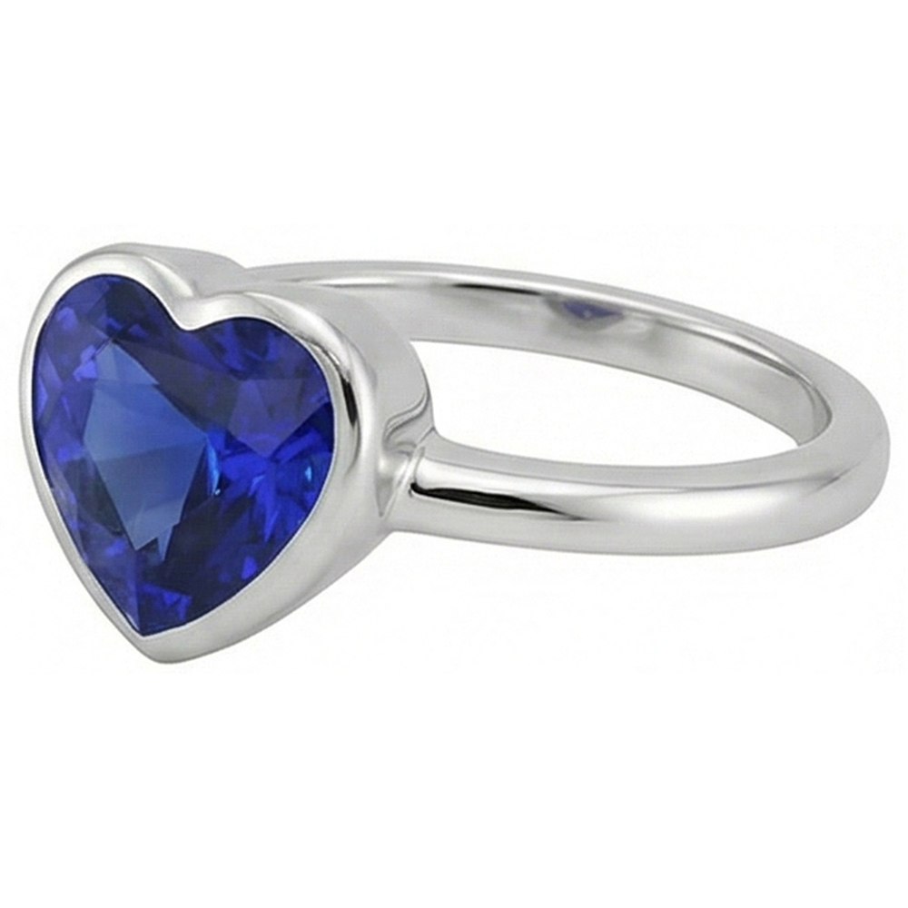 vero heart diamante 2.50carati anello vista dall'alto