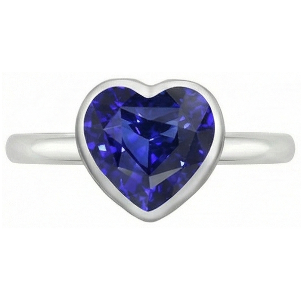 vero heart diamante 2.50carati anello dettaglio ravvicinato