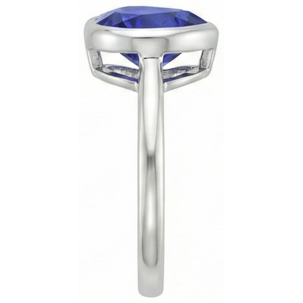 vero heart diamante 2.50carati anello vista di profilo