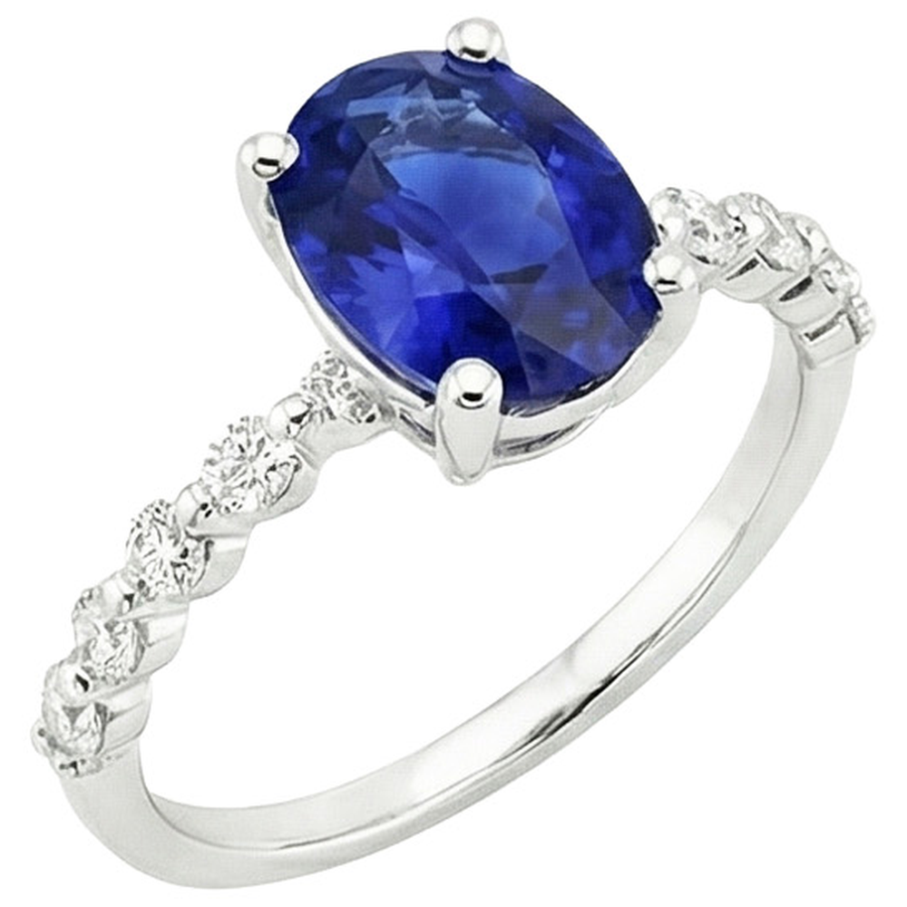 vero round diamante 3carati anello angolo laterale