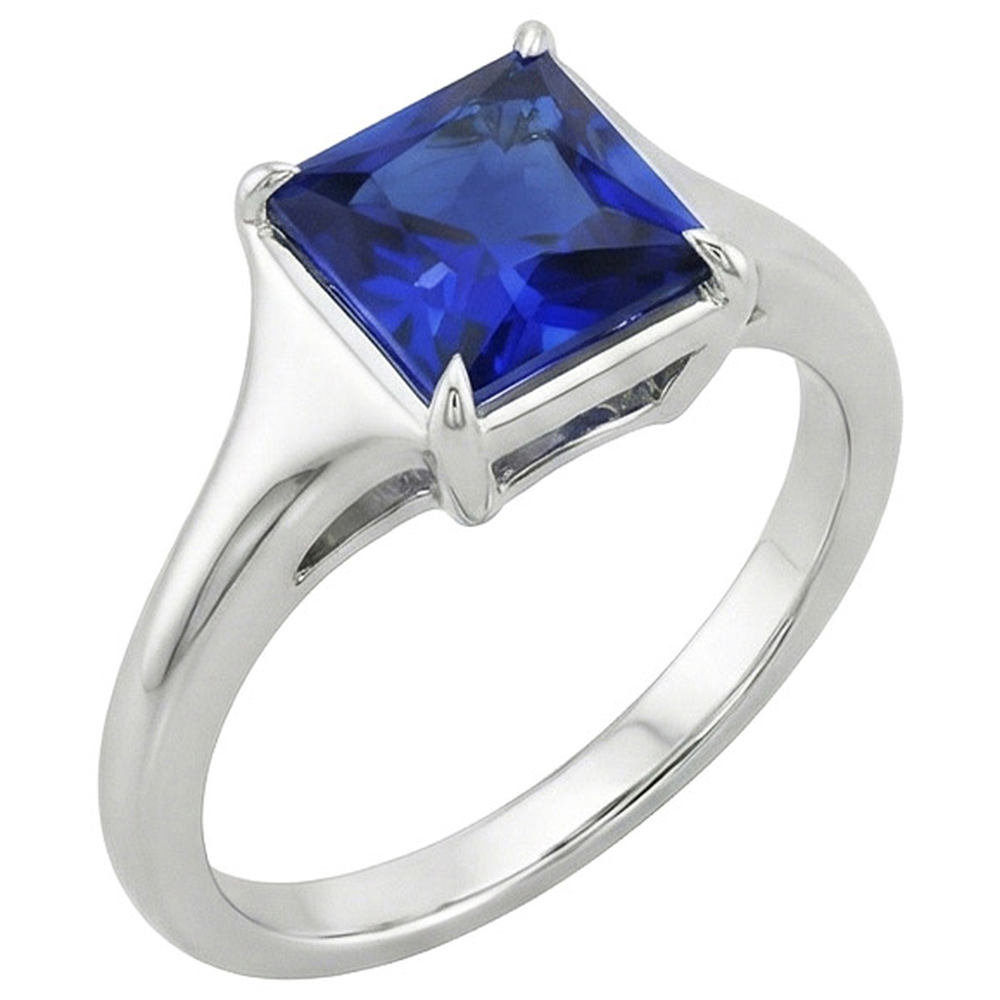 vero princess diamante 5carati anello angolo laterale