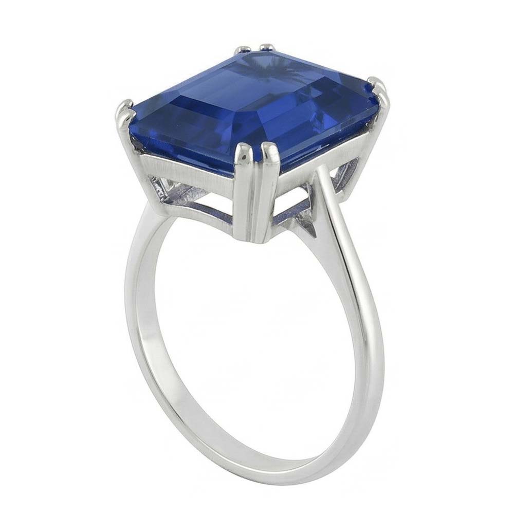 vero emerald diamante 2.50carati anello vista dall'alto