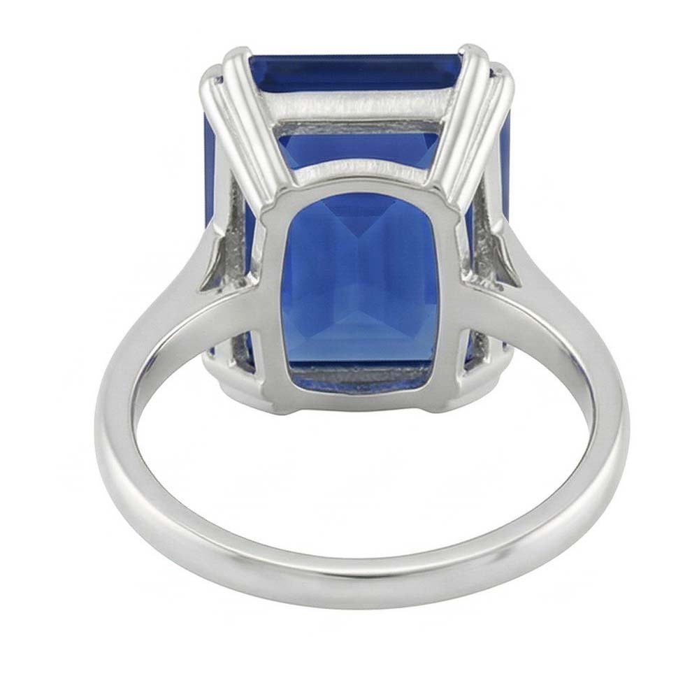 vero emerald diamante 2.50carati anello vista di profilo