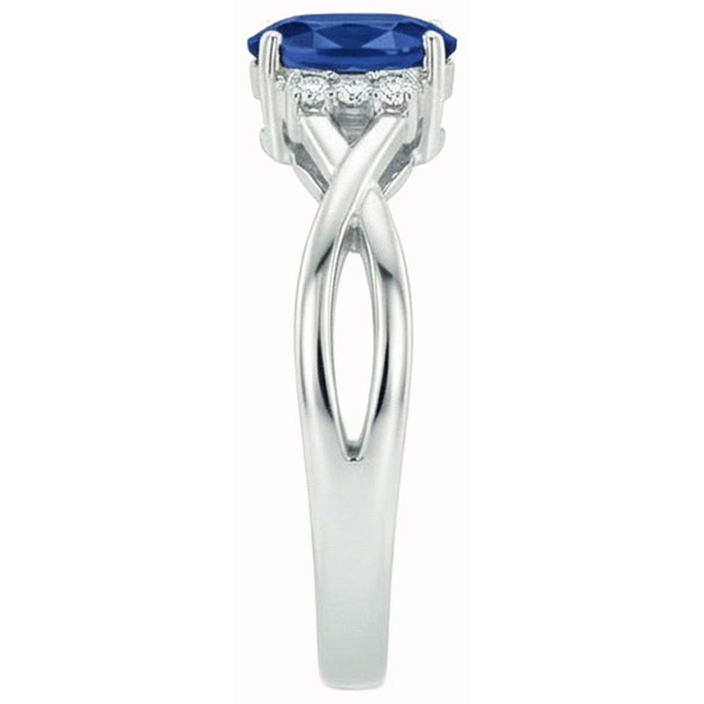 vero round diamante 1.80carati anello vista dall'alto
