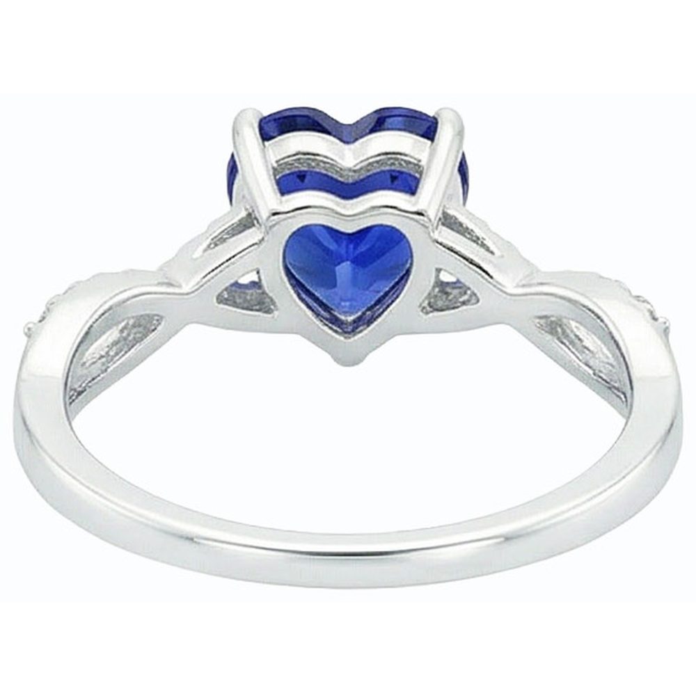 vero round diamante 2carati anello angolo laterale