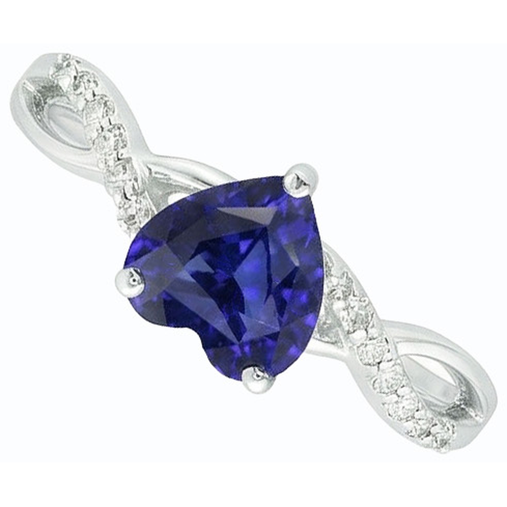 vero round diamante 2carati anello vista di profilo