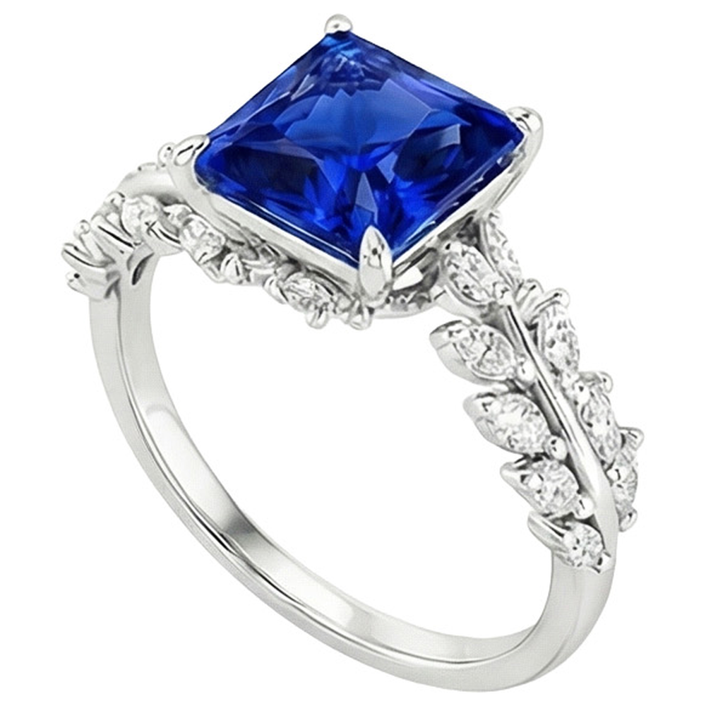 vero marquise diamante 4carati anello vista dall'alto