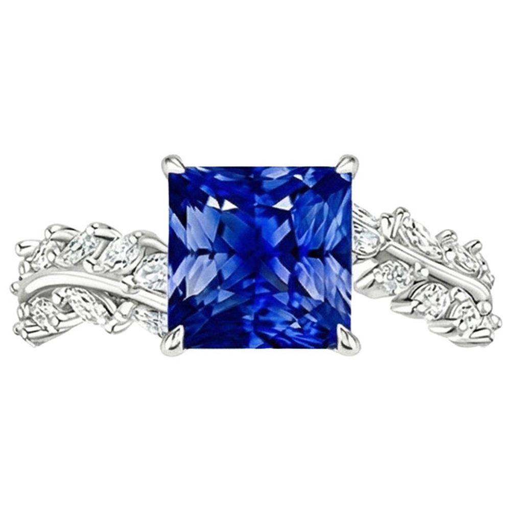 vero marquise diamante 4carati anello dettaglio ravvicinato