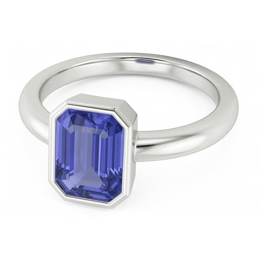 vero emerald diamante 1.50carati anello angolo laterale