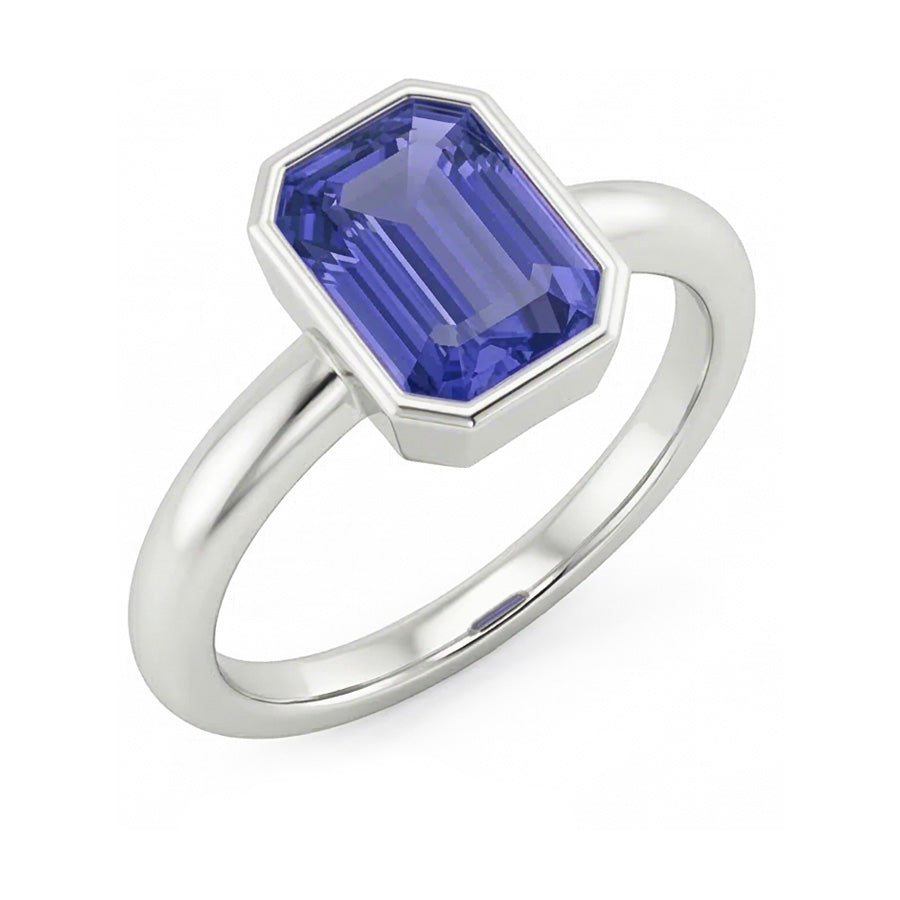 vero emerald diamante 1.50carati anello dettaglio ravvicinato