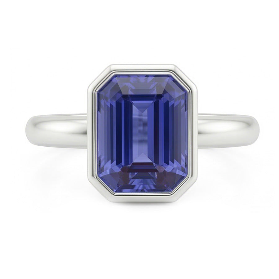 vero emerald diamante 1.50carati anello vista dall'alto
