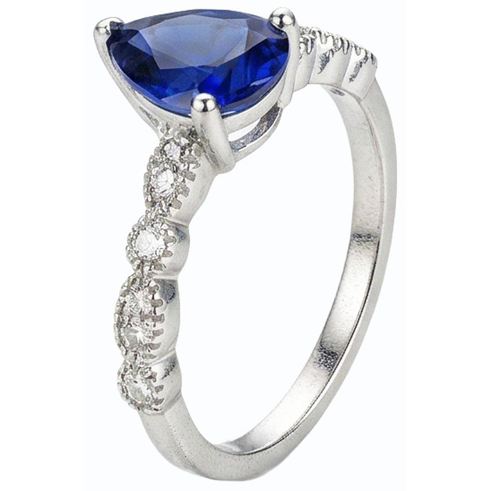 vero round diamante 3.50carati anello vista di profilo