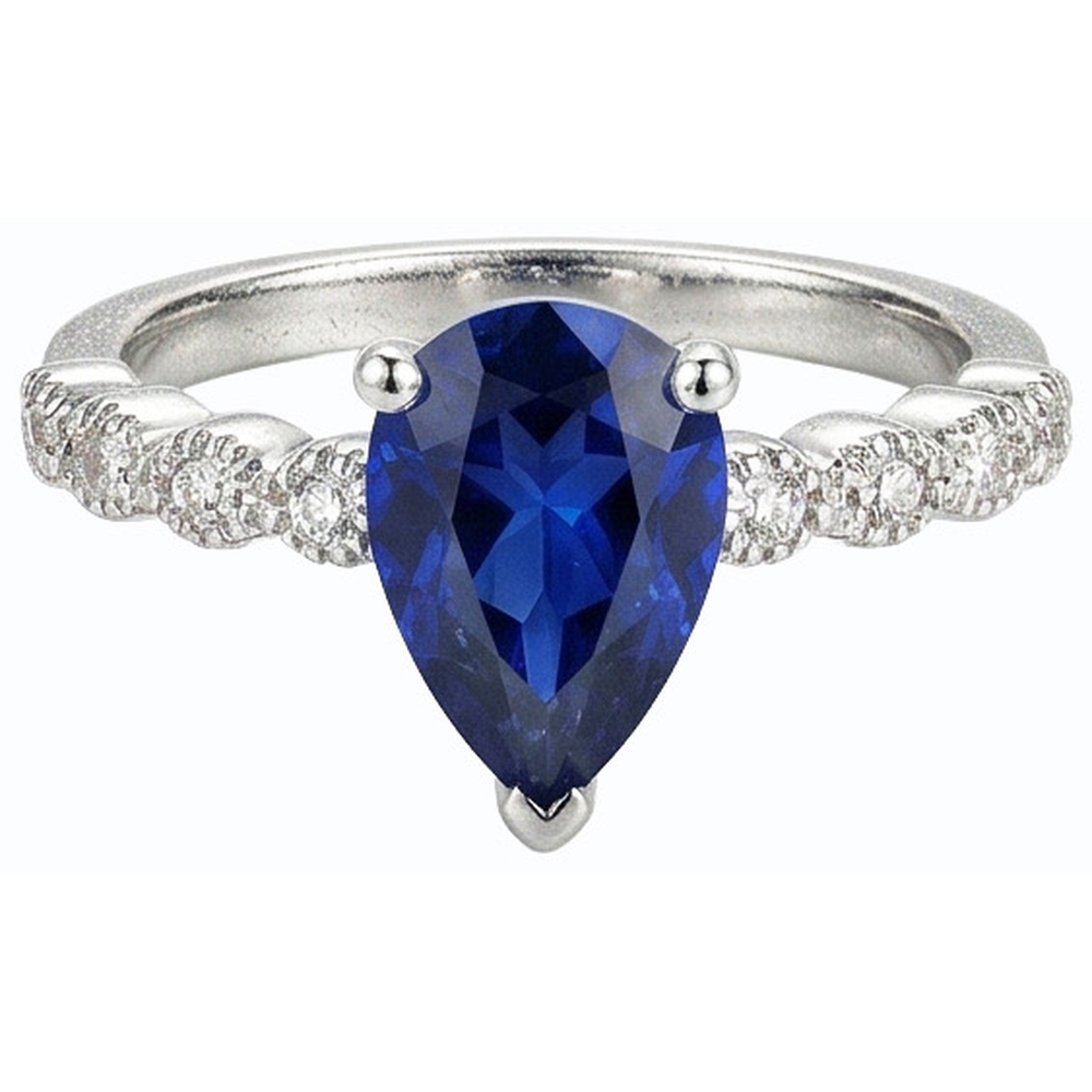 vero round diamante 3.50carati anello su bianco