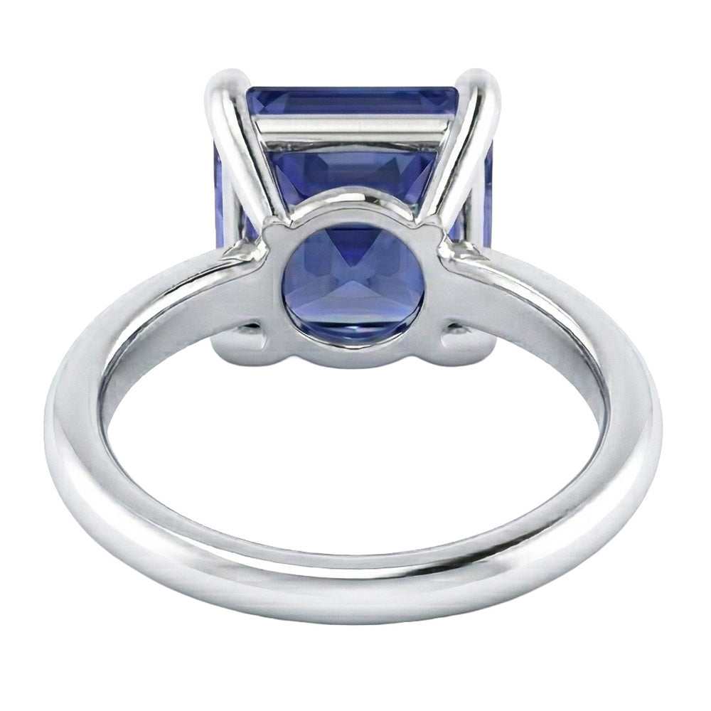 Anello solitario da donna Radiant Srilankan Sapphire Gemstone 2.50 carati