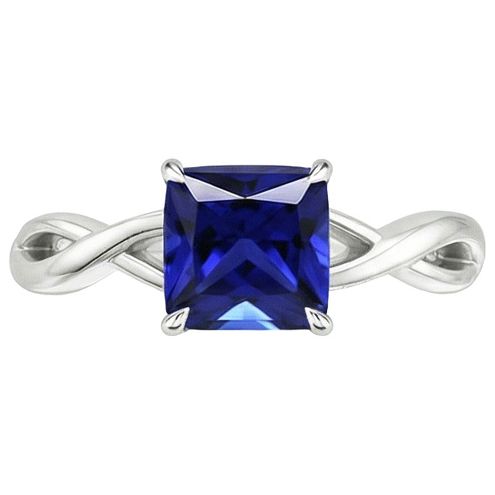 vero cushion diamante 2.25carati anello dettaglio ravvicinato