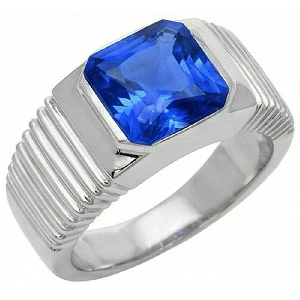 vero radiant zaffiro 2.50carati anello vista frontale
