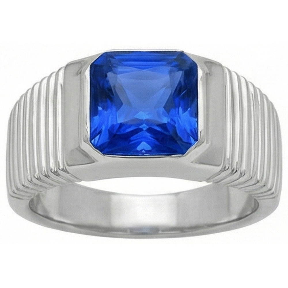 vero radiant zaffiro 2.50carati anello dettaglio ravvicinato