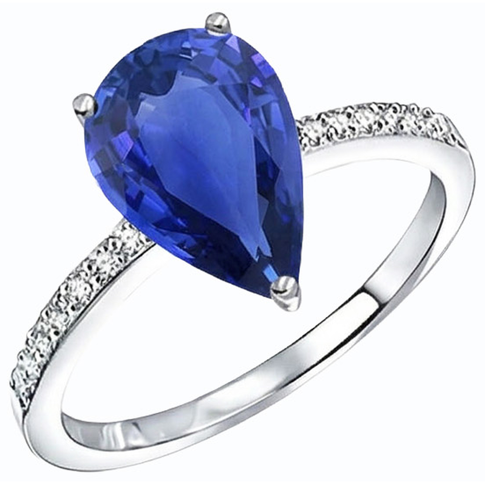 vero round diamante 4carati anello vista frontale