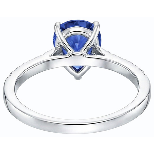 vero round diamante 4carati anello angolo laterale