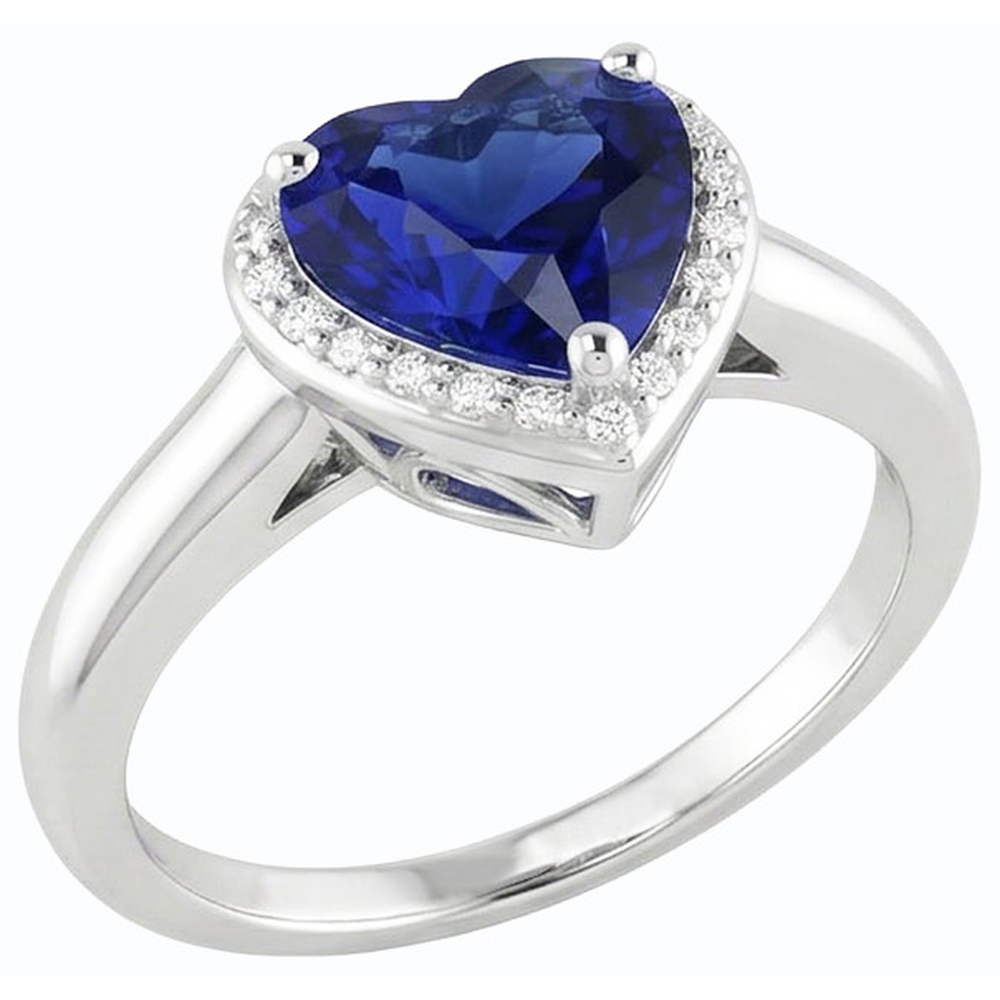 vero heart diamante 2.50carati anello dettaglio ravvicinato