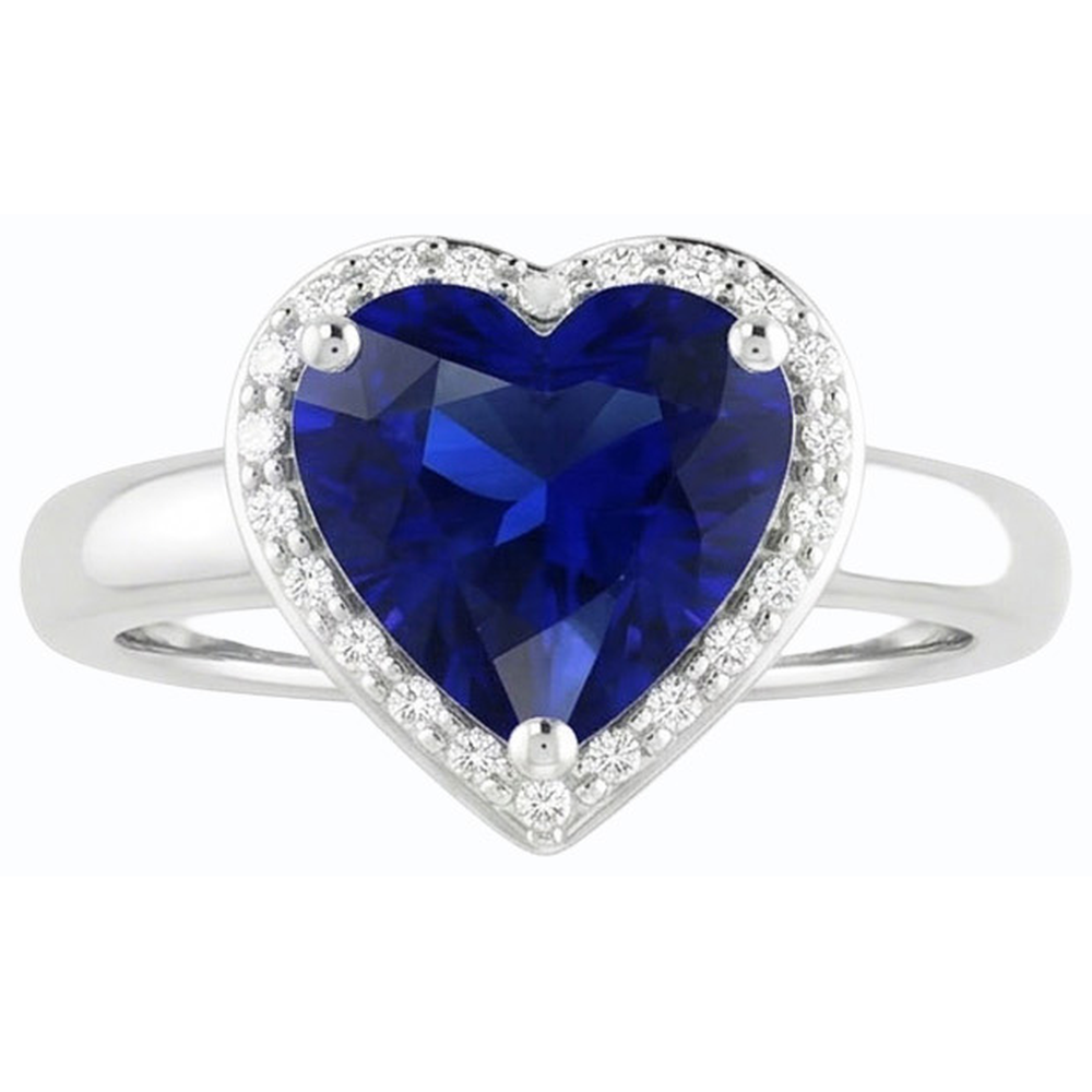 vero heart diamante 2.50carati anello vista frontale