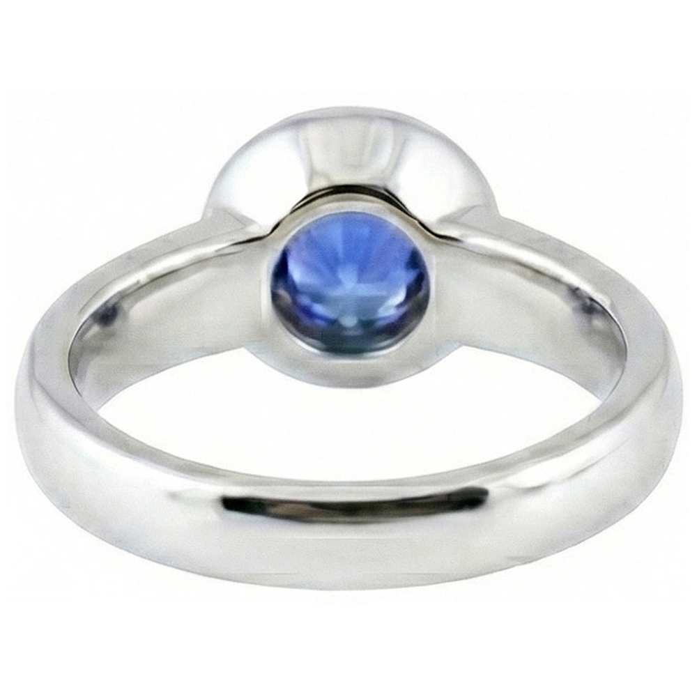 vero round diamante 1carati anello vista di profilo
