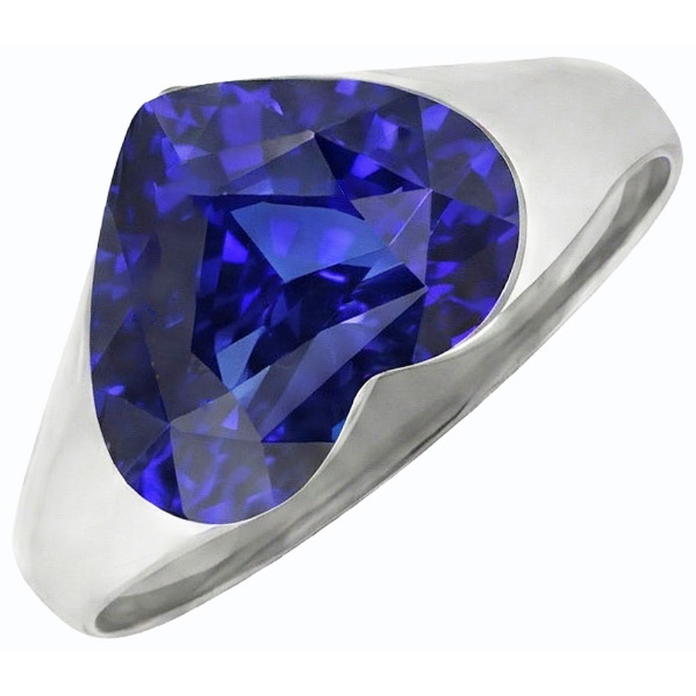 vero heart diamante 3carati anello dettaglio ravvicinato