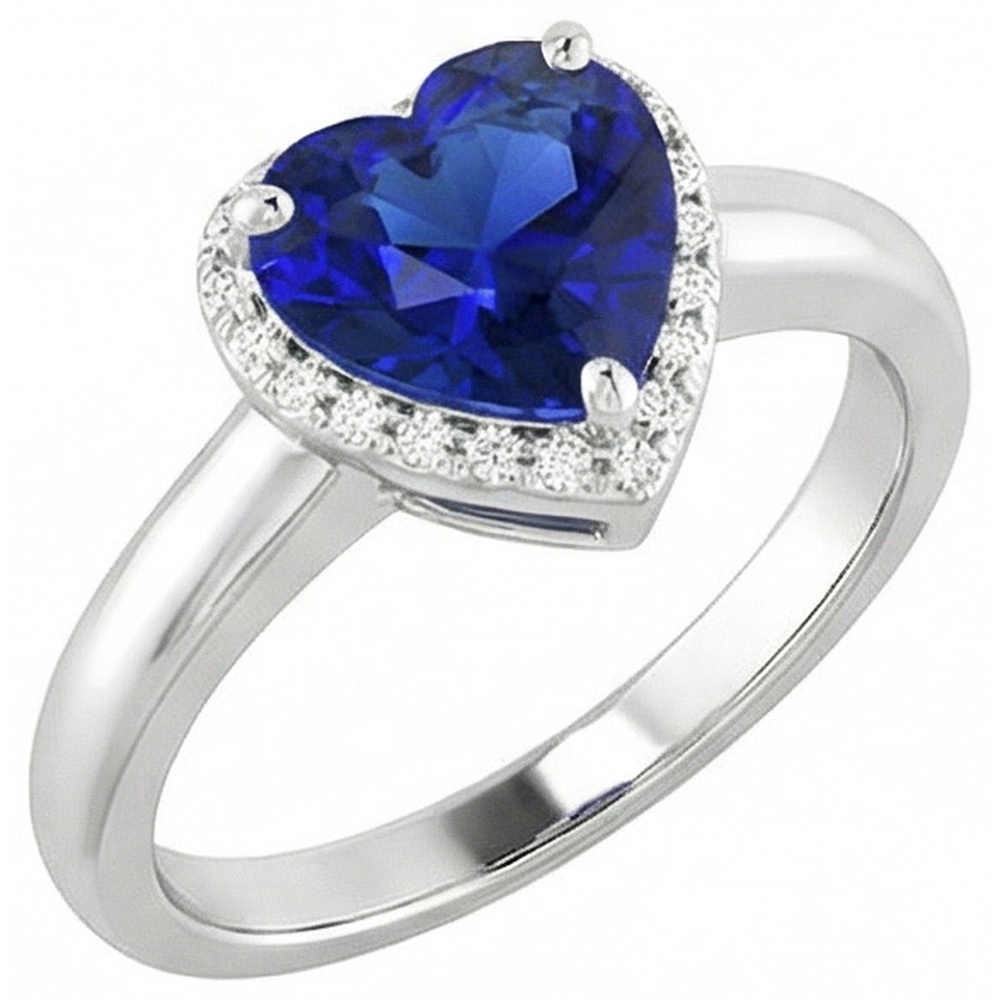 vero heart diamante 2.50carati anello dettaglio ravvicinato