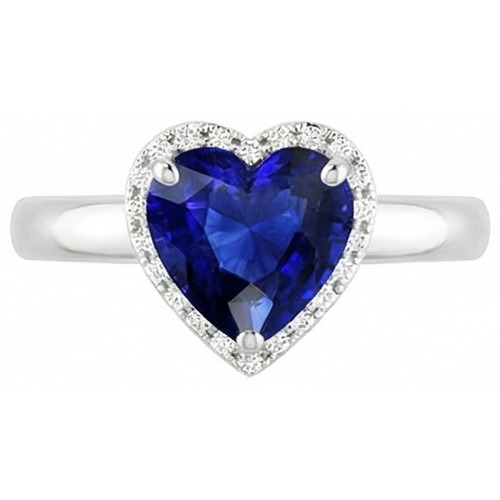 vero heart diamante 2.50carati anello angolo laterale