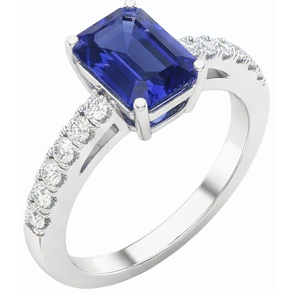 vero round diamante 3carati anello angolo laterale