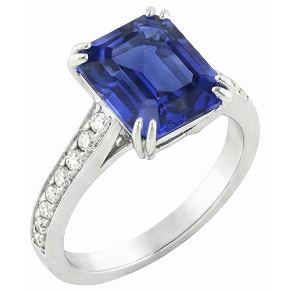 vero round diamante 3carati anello vista frontale
