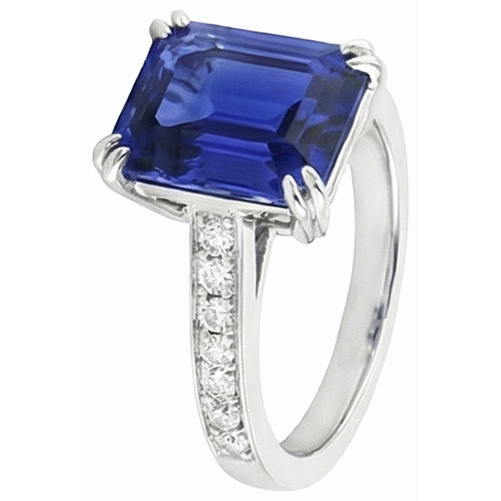 vero round diamante 3carati anello angolo laterale
