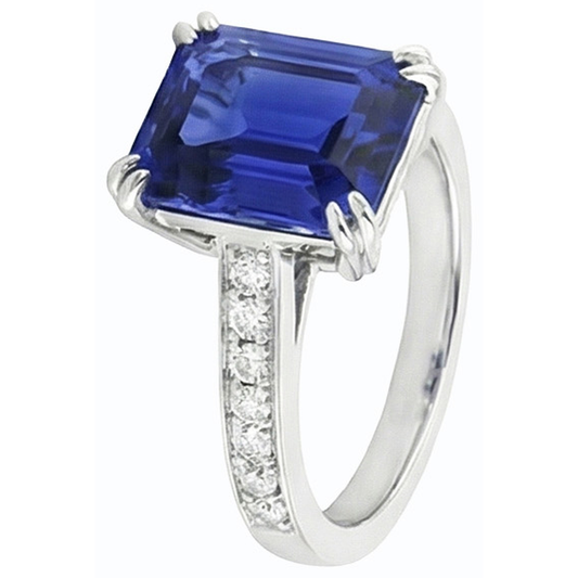 vero round diamante 3carati anello angolo laterale