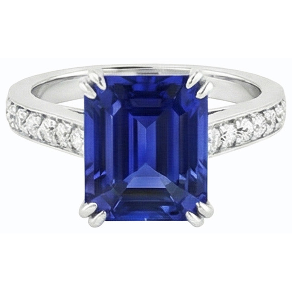 vero round diamante 3carati anello dettaglio ravvicinato