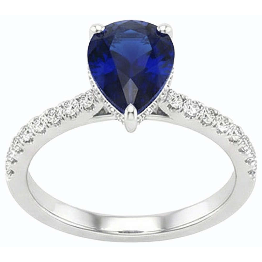 vero round diamante 3.50carati anello dettaglio ravvicinato