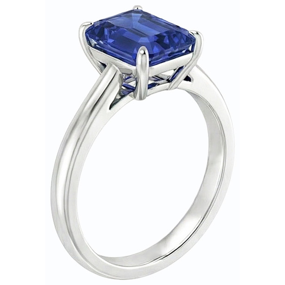 vero emerald diamante 1.50carati anello vista dall'alto