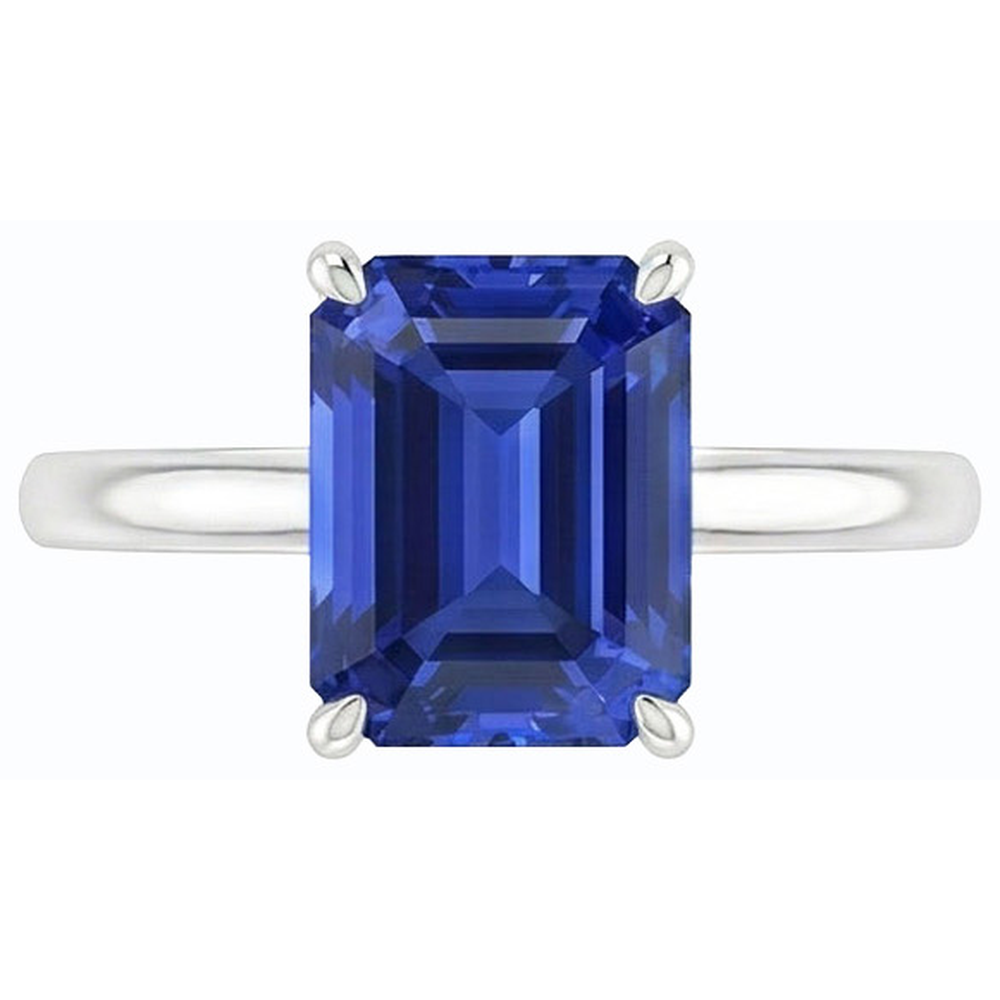 vero emerald diamante 1.50carati anello vista frontale